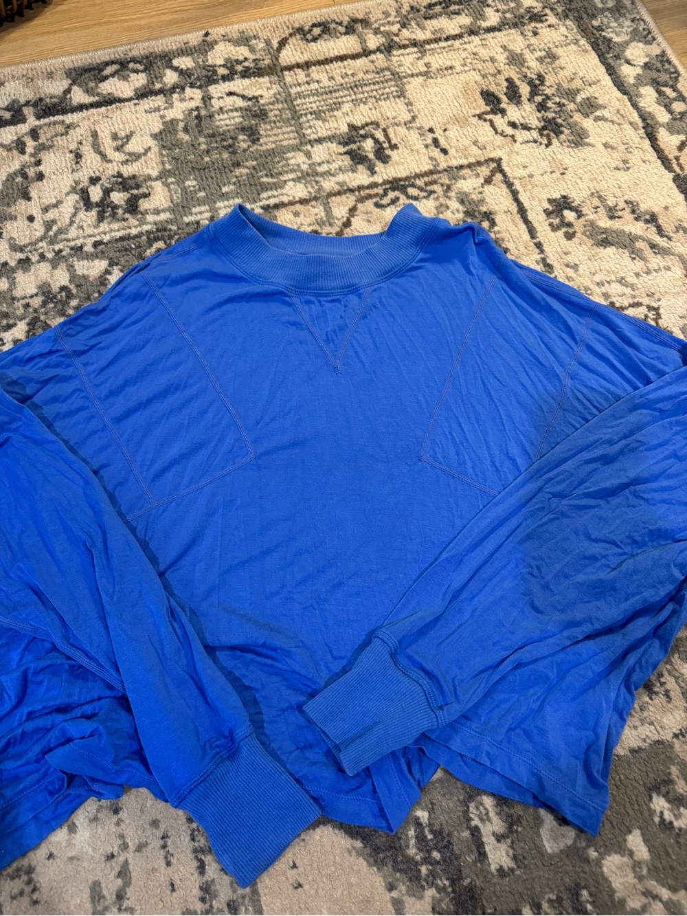 Free People Movement Bright Royal Blue Lightweight Long Sleeve Top